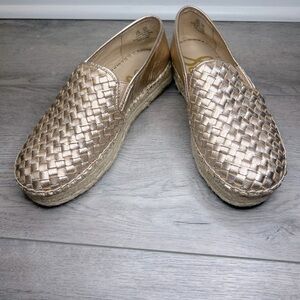 Sam Edelman Catherine Rose Gold Metallic Espadrilles Women’s Size 8.5